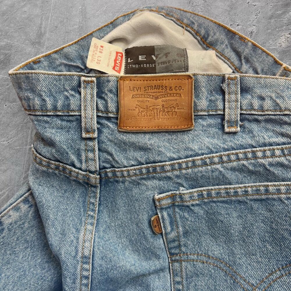 Vintage 90s Levi’s 540 Made in USA rare leather tab jeans